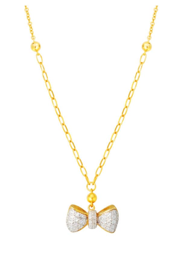 DC-YG1474N-2C-48CM-9.12G-1 TOMEI Diamond Cut Collection Little Joy Necklace, Yellow Gold 916