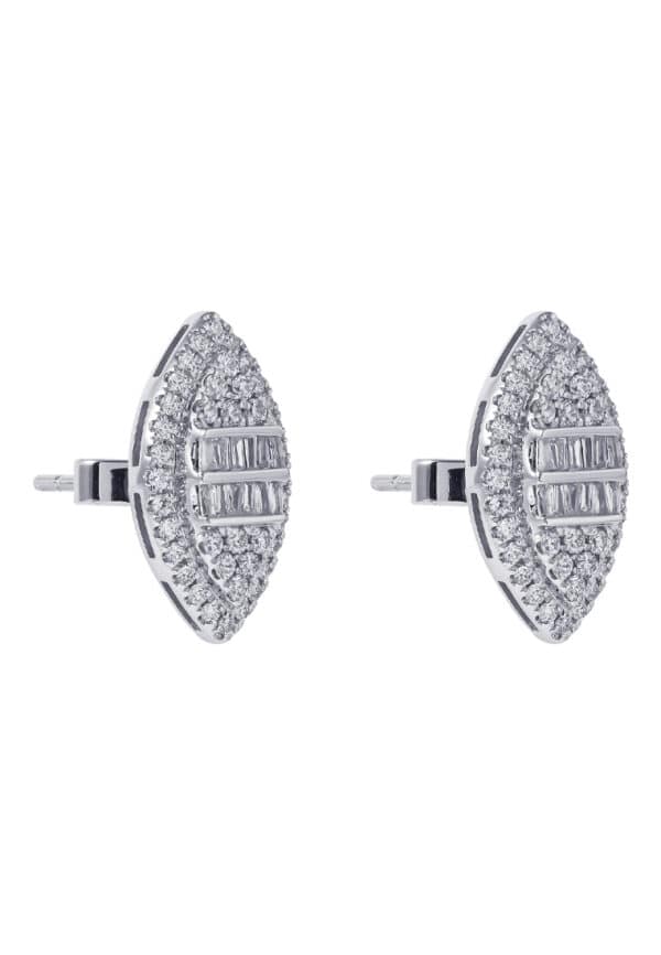 TOMEI Diamond Earrings, White Gold 750