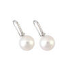 TOMEI Mesmeric Elegance of the Seas Earrings, Pearl Diamond, White/Yellow Gold 585