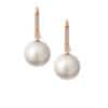 TOMEI Mesmeric Elegance of the Seas Earrings, Pearl Diamond, White/Yellow Gold 585