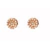 TOMEI Earrings of Rose in Pulchritude Pink, Rose Gold 750