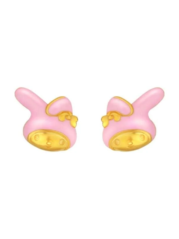 TOMEI My Melody Earrings, Yellow Gold 916