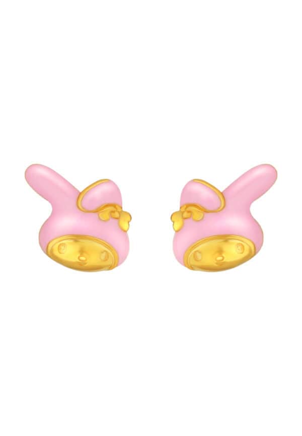 TOMEI My Melody Earrings, Yellow Gold 916
