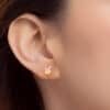 TOMEI My Melody Earrings, Yellow Gold 916