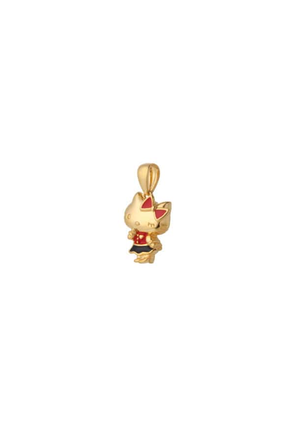 TOMEI X Hello Kitty in Red Pendant, Yellow Gold 916