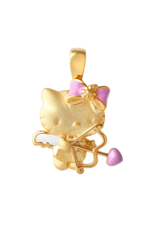 TOMEI X Hello Kitty with Arrow Pendant, Yellow Gold 916