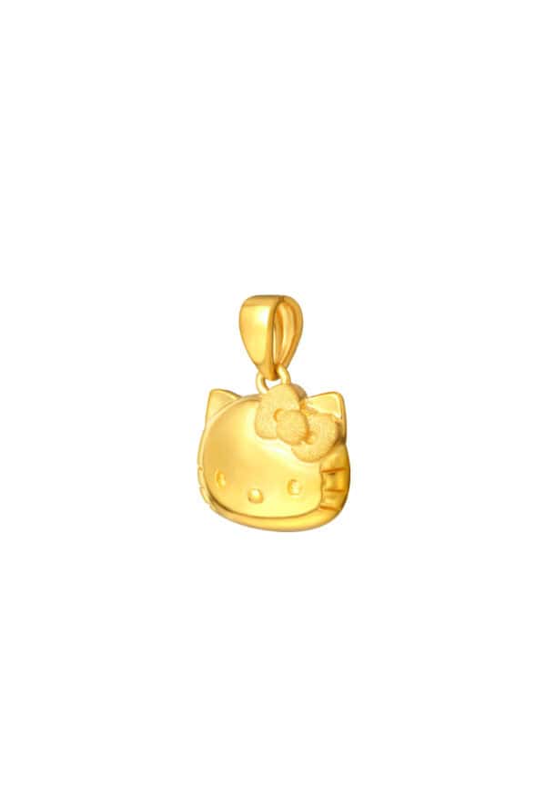 TOMEI X SANRIO Winter Wonders Hello Kitty Pendant, Yellow Gold 916