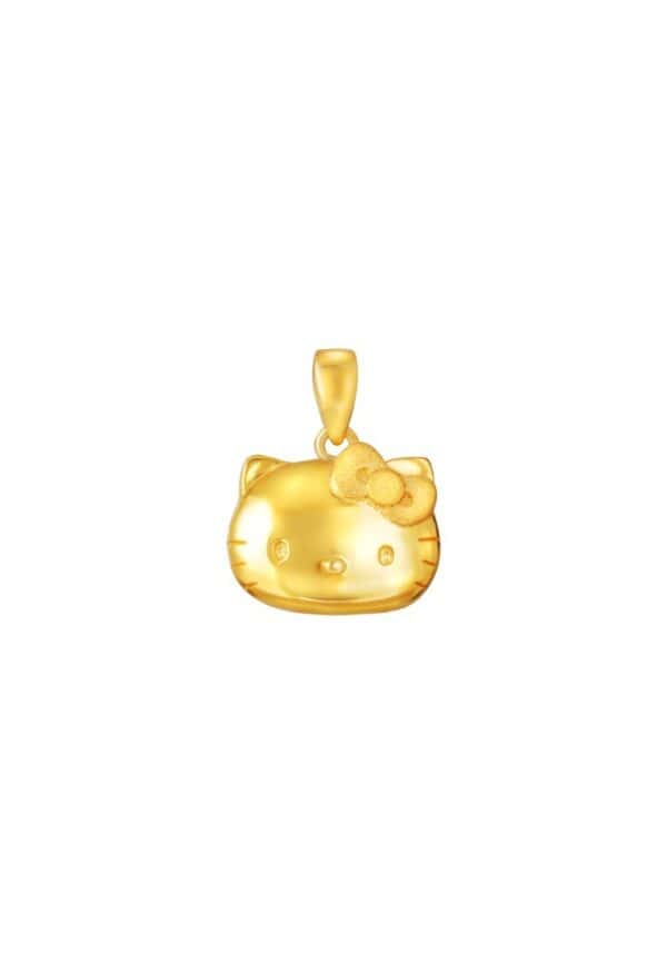 TOMEI X SANRIO Winter Wonders Hello Kitty Pendant, Yellow Gold 916