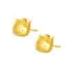 TOMEI X SANRIO Winter Wonders Hello Kitty Earrings, Yellow Gold 916