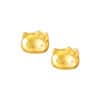 TOMEI X SANRIO Winter Wonders Hello Kitty Earrings, Yellow Gold 916