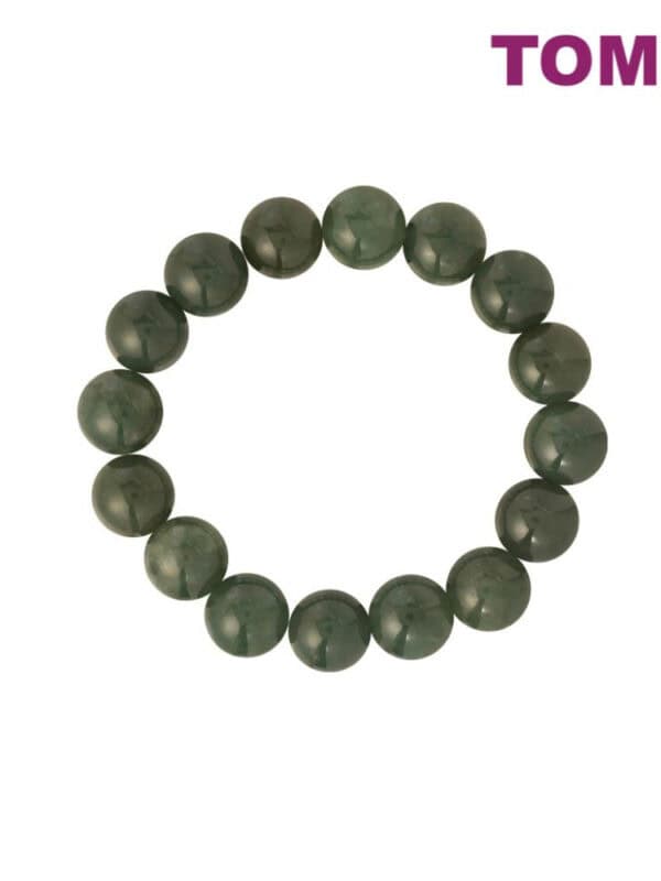 JMM-XX_2 TOMEI Palace Grace Dark Green Jade Bracelet