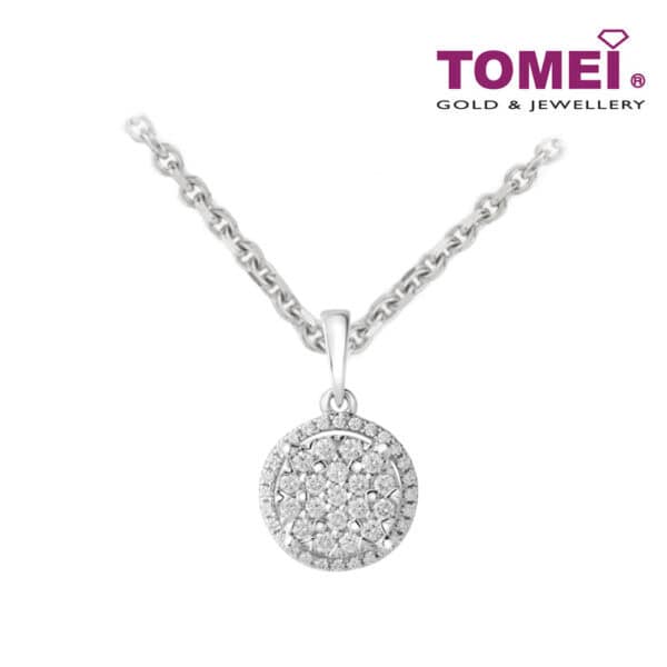 TOMEI Diamond Pendant, White Gold 750 (P5425)