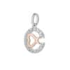 TOMEI Diamond Pendant Set I White+Rose Gold 585 (14K) (P6222)