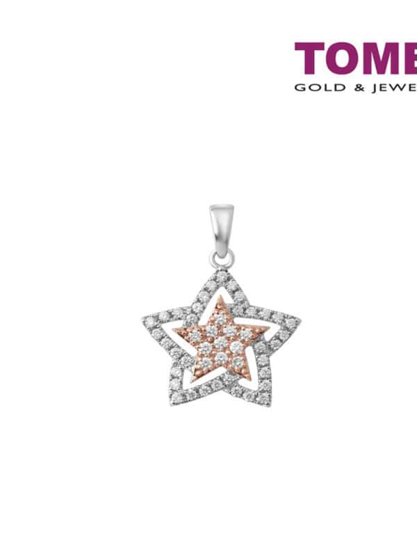 TOMEI Magical Diamond Pendant I White and Rose Gold 750 (18K) (P6243WR)