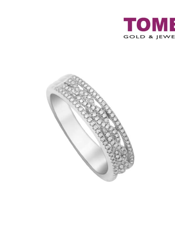 TOMEI Diamond Ring I White Gold 750 (18K) (R4917)