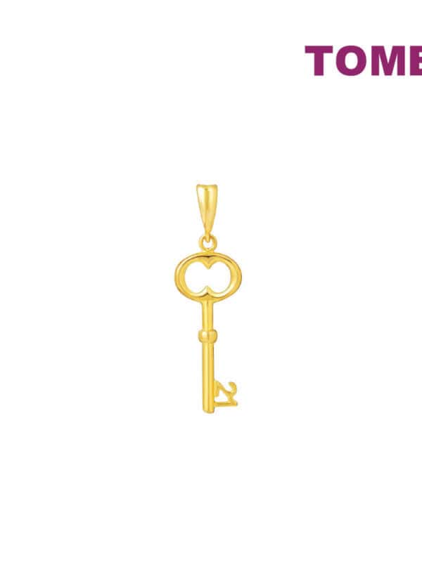 TOMEI Key with Timeless Vibes Pendant, Yellow Gold 916