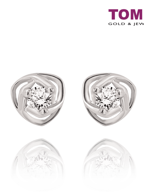 Surround Me with Your Love Earrings | Tomei White Gold 585 (14K) (E1474)