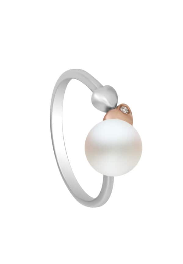 TOMEI_0000_Sony_16815_0005_BackgroundR4431 TOMEI Pearlette Ring, White+Rose Gold 375