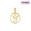 TOMEI Couple Pendant, Yellow Gold 916