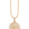 TOMEI Nephrite Collection Hulu Pendant, Rose Gold 750