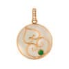 TOMEI Nephrite Collection Hulu Pendant, Rose Gold 750