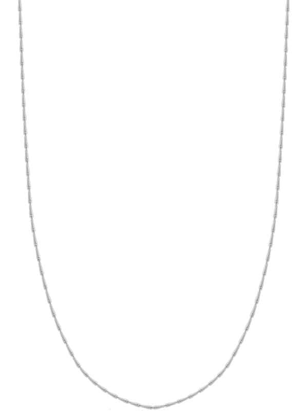 TOMEI Needle-Nose Chain, White Gold 585 (WHTD035)