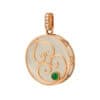 TOMEI Nephrite Collection Hulu Pendant, Rose Gold 750