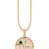 TOMEI Nephrite Collection Fu-Zi Pendant, Rose Gold 750