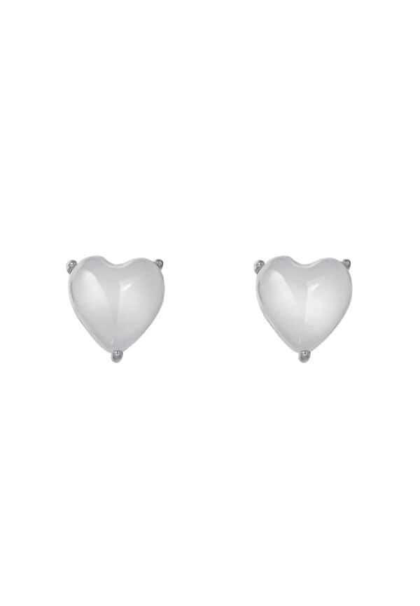 TOMEI Harvest Glow Collection, Nephrite Heart Earrings [Online Exclusive]