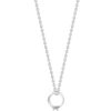 TOMEI Diamond Pendant Set, White Gold 375/585