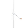 TOMEI Diamond Necklace, White+Rose Gold 750