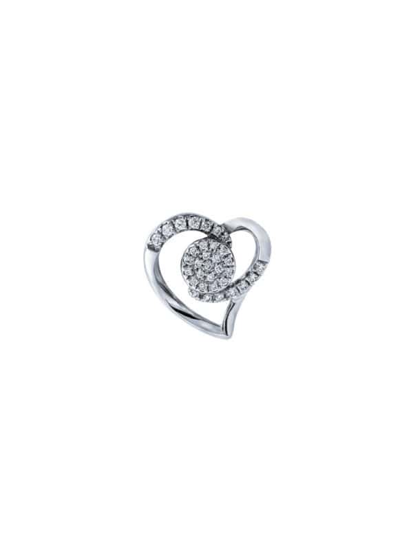 Tomei_0003_P5545_1.psd TOMEI Espoir Diamond Pendant, White Gold 375