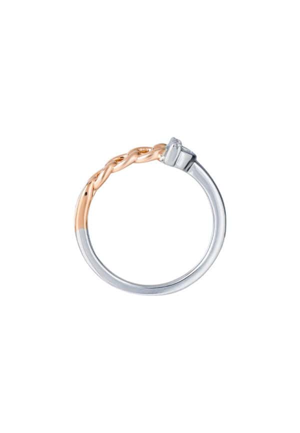 Tomei_0005s_0000_Sony_50900R4969WR-1.psd_d114414b-bf86-4c02-8ee8-7f200bcb27a8 TOMEI Diamond Ring, White+Rose Gold 585
