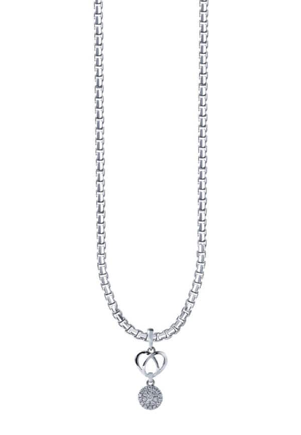 TOMEI Espoir Diamond Pendant, White Gold 375