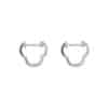 TOMEI Loop Earrings, Diamond White Gold 585