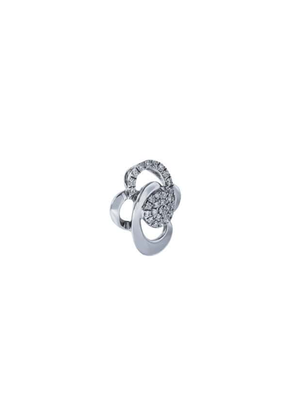 TOMEI Espoir Diamond Pendant, White Gold 375