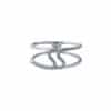 TOMEI Diamond Ring, White Gold 375