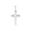 TOMEI Cross Diamond Pendant, White Gold 750