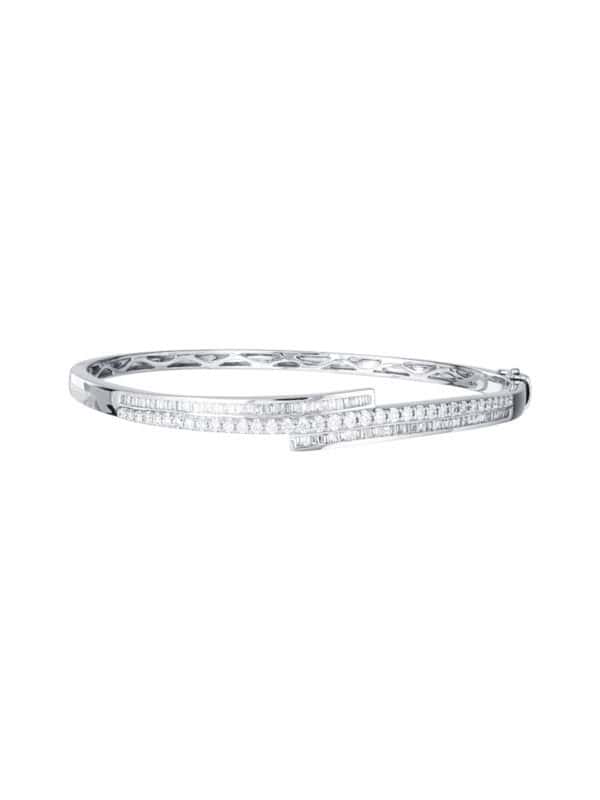 TOMEI Diamond Bangle, White Gold 585