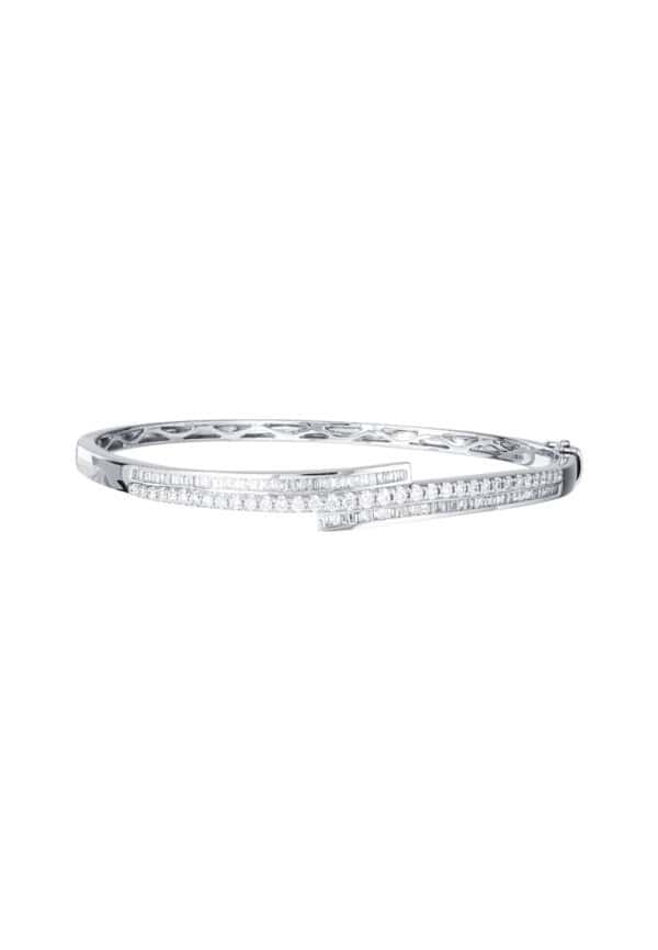 TOMEI Diamond Bangle, White Gold 585