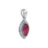 TOMEI Eternal Flame Collection, Ruby Pendant, White Gold 750