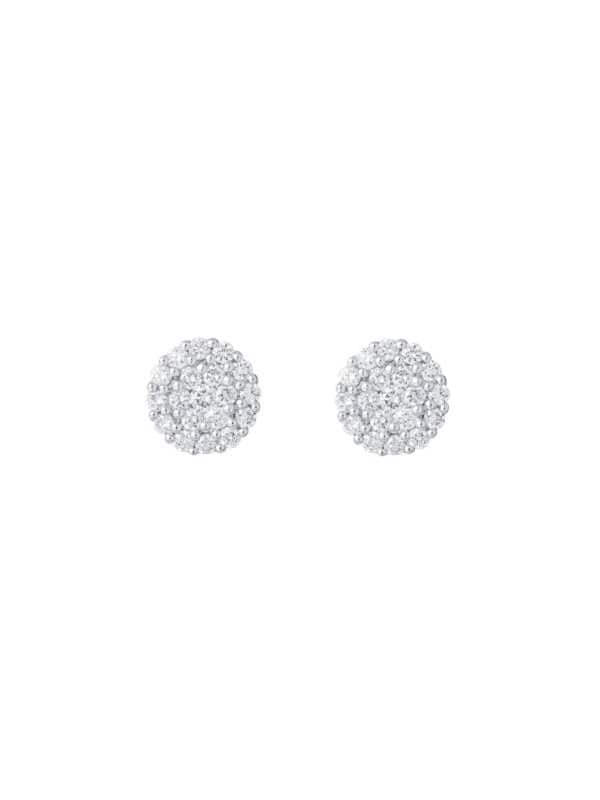 TOMEI Earrings, Diamond White Gold 750