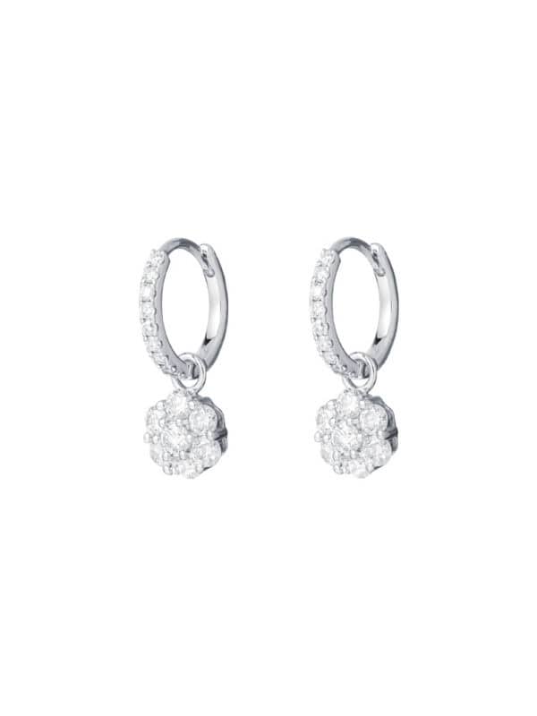 TOMEI Diamond Earrings, White Gold 750