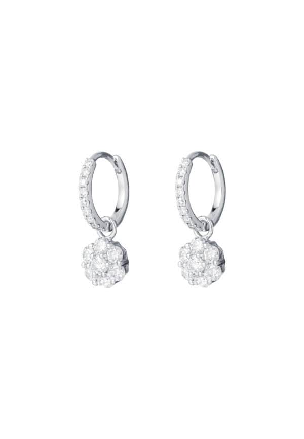 TOMEI Diamond Earrings, White Gold 750