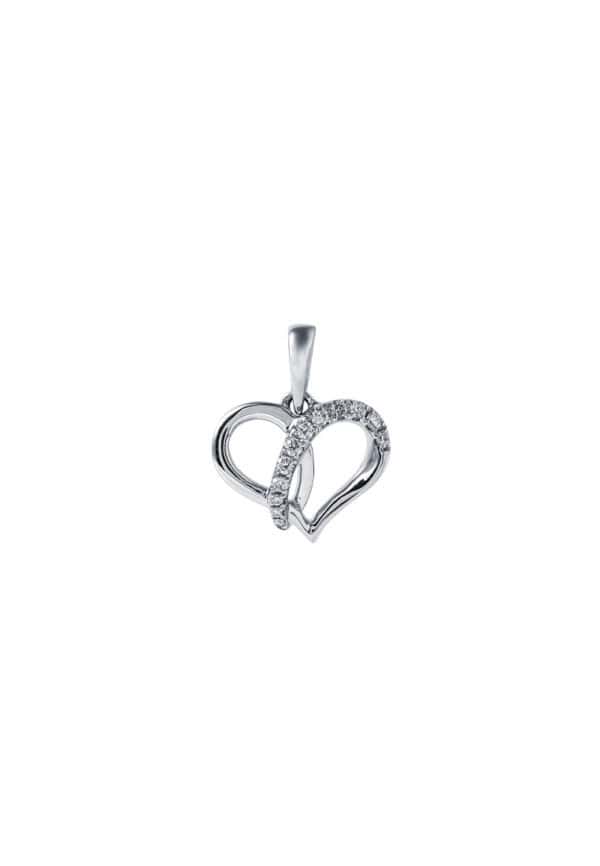 TOMEI Espoir Diamond Pendant, White Gold 375