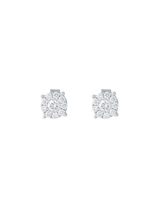 TOMEI Earrings, Diamond White Gold 750