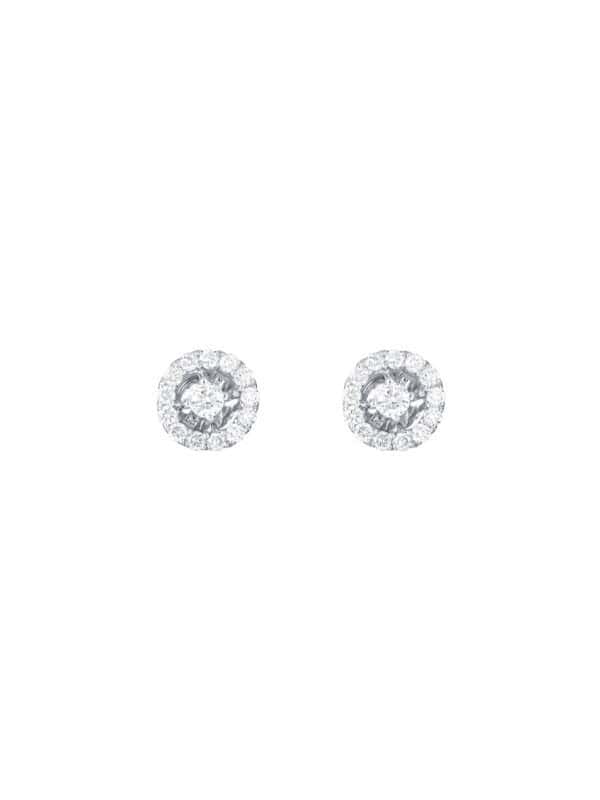 TOMEI Diamond Earrings, White Gold 750
