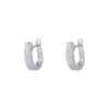 TOMEI Loop Earrings, Diamond White Gold 585