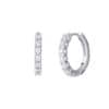 TOMEI Eternity Diamond Earrings, White Gold 750