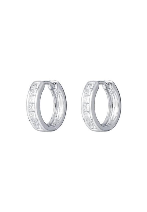 TOMEI Diamond Earrings, White Gold 750